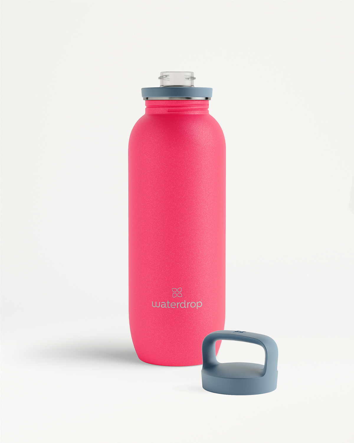 All-Purpose Ultralight · Spout Lid fles met grijze handgreep, ontworpen voor lichtgewicht draagbaarheid en veelzijdigheid tijdens wandeltochten of dagelijks gebruik, met comfortabel mondstuk voor verfrissing onderweg.