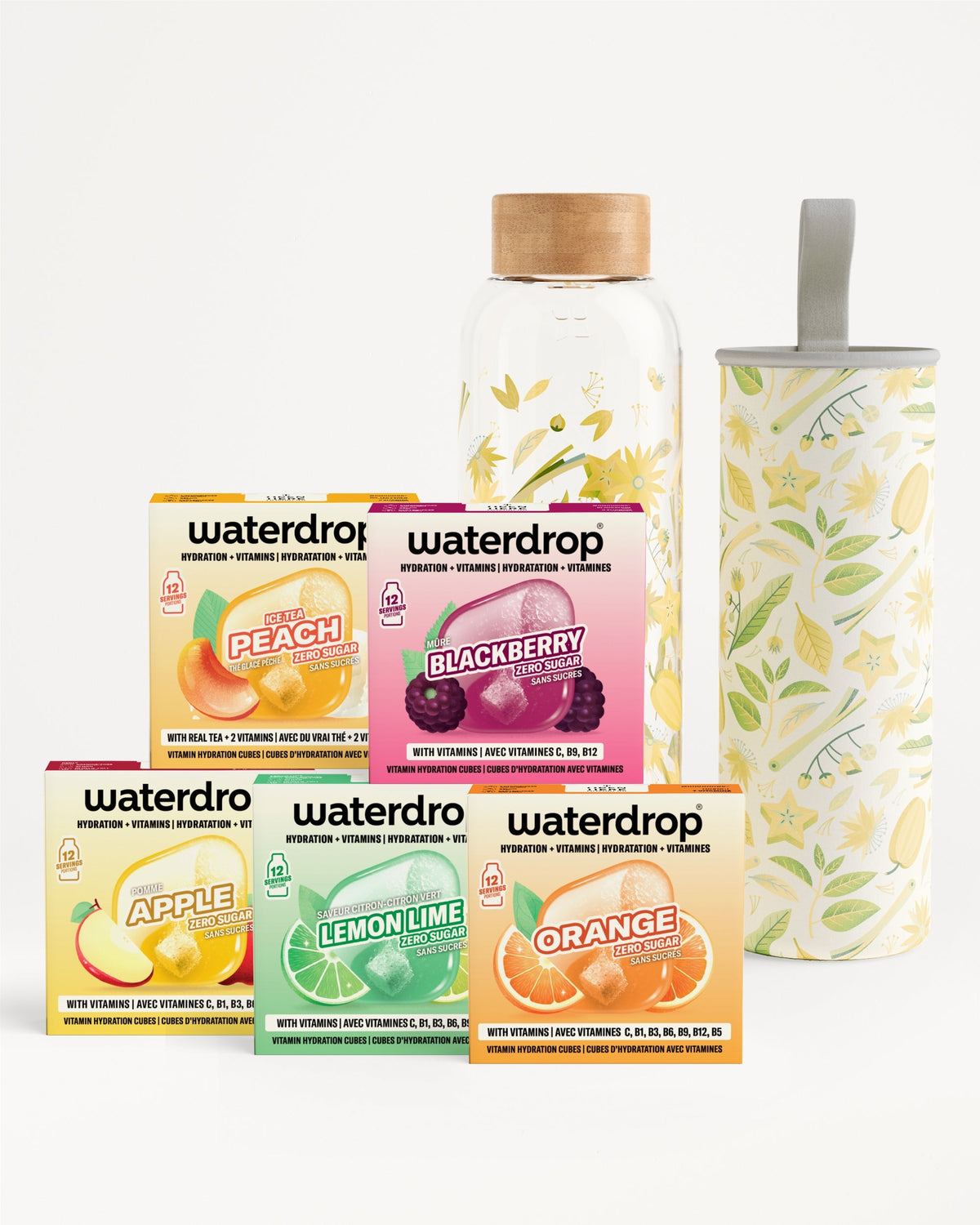 Starterset voor 30 dagen met glazen fles