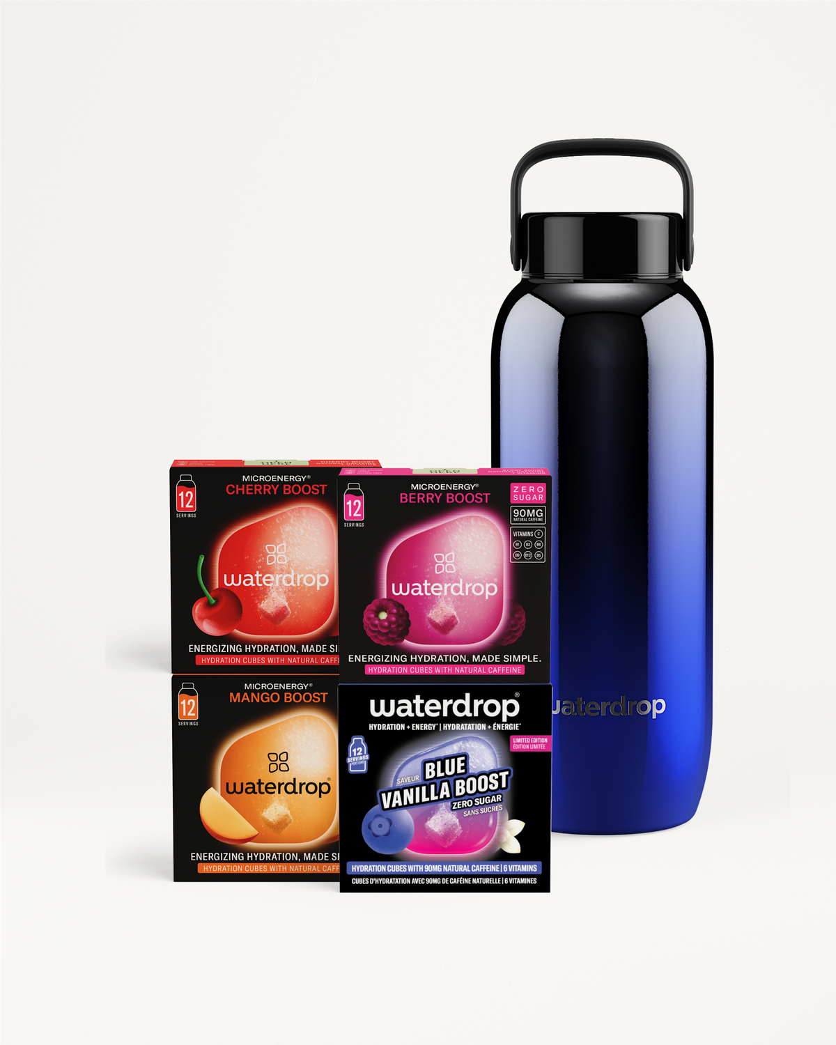 Limited edition set met Microenergy en fles