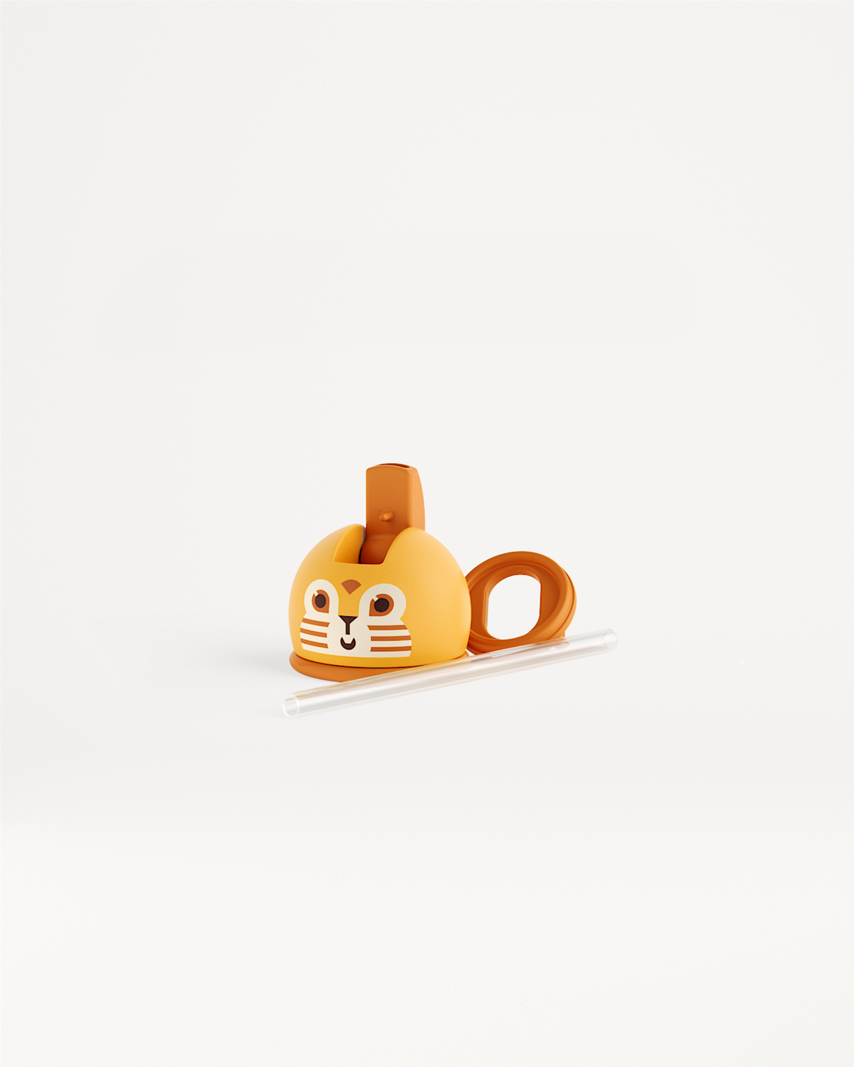 Dop met rietje voor Peuterfles, ontworpen voor kleine handjes, biedt een handige, lekvrije drinkervaring met een opklapbare rietjesopening, ideaal voor de jongste waterdrinkers van waterdrop® NL.