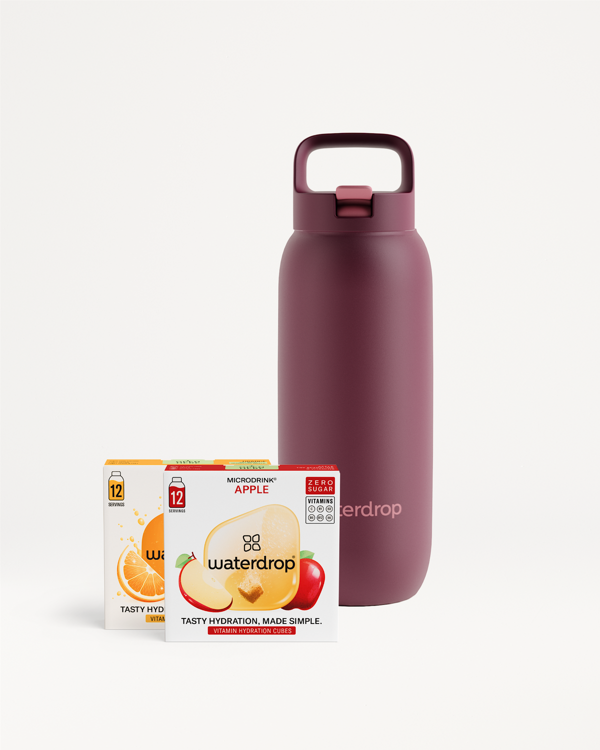 Fruitig duo + fles in 1 set