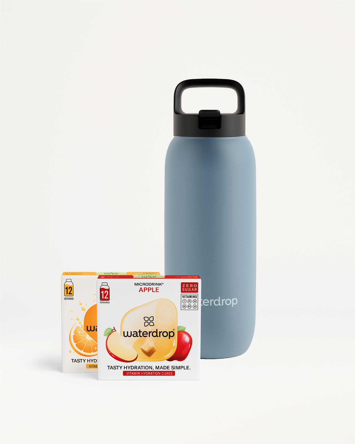 Fruitig duo + fles in 1 set