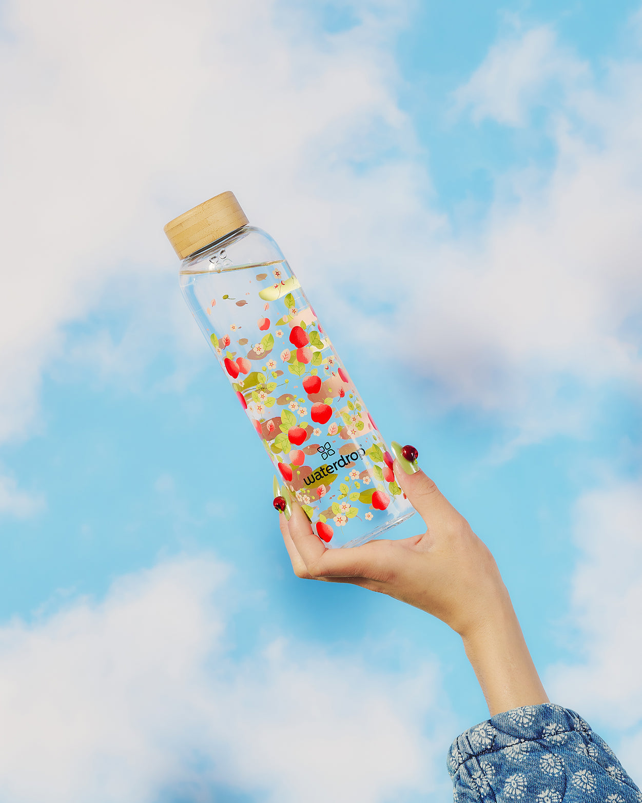 APPEL Edition Glazen drinkfles
