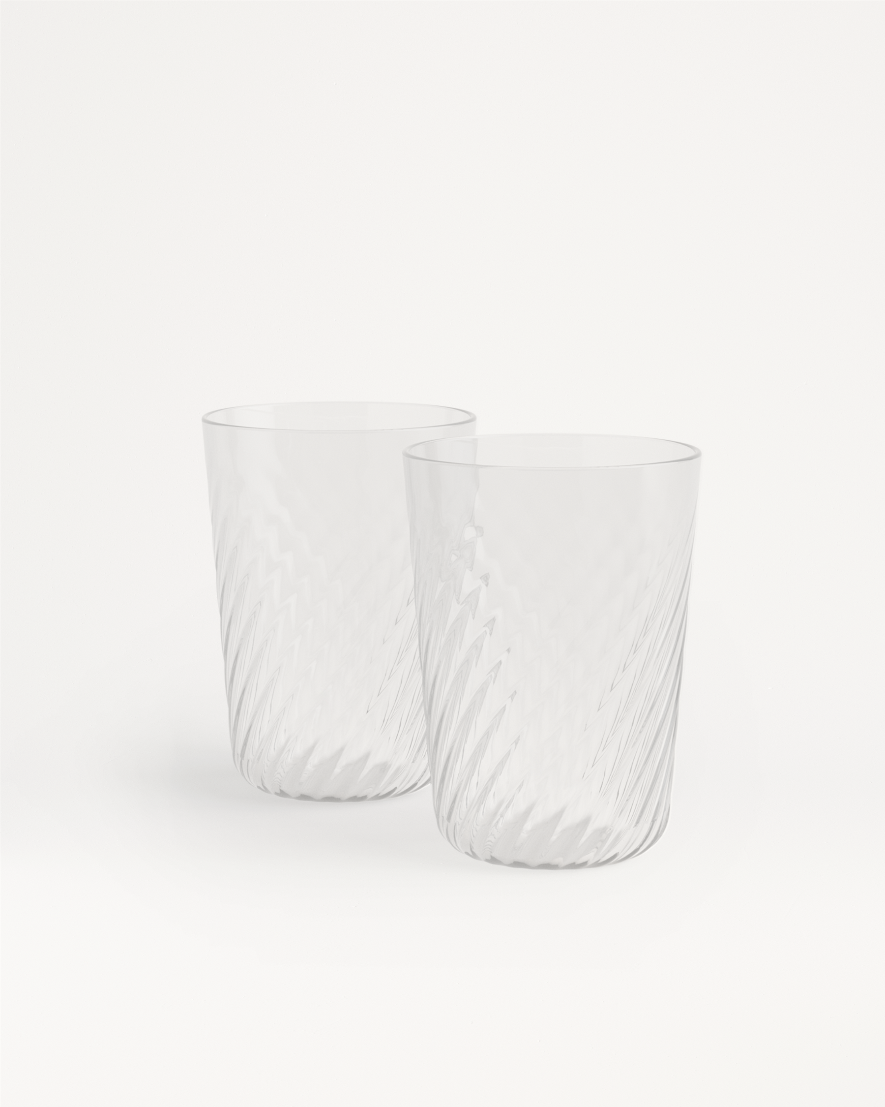 Geribbelde drinkglazen