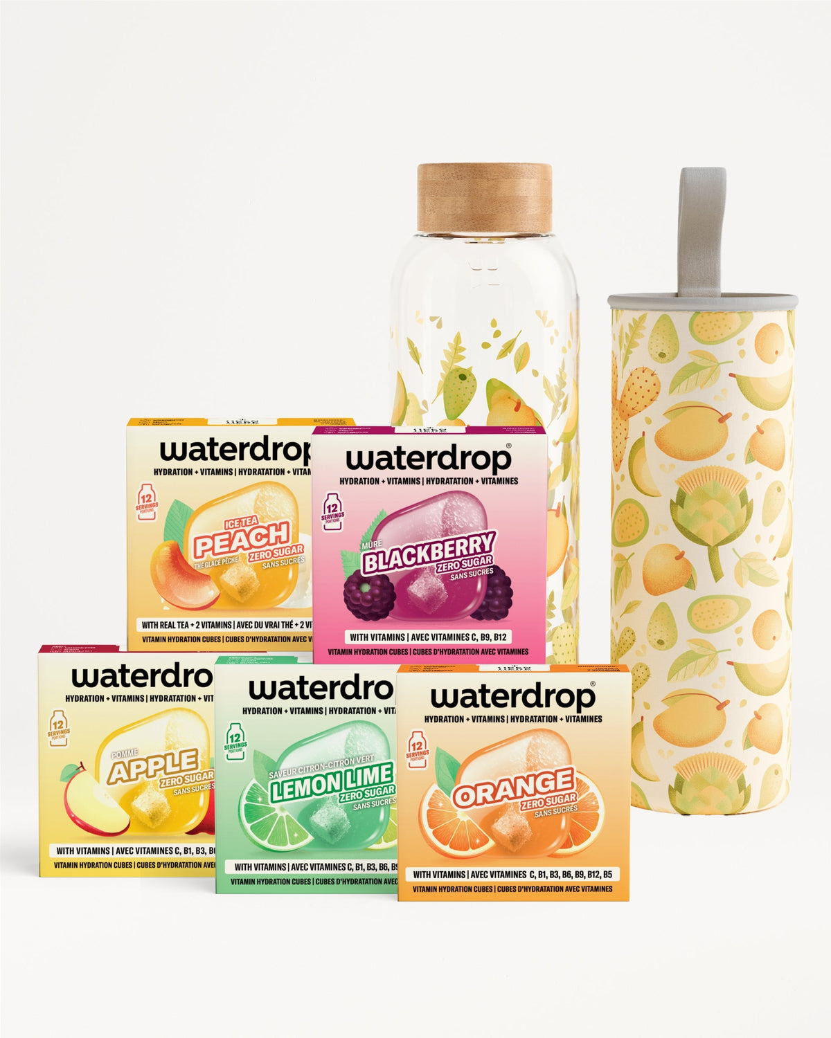 Starterset voor 30 dagen met glazen fles