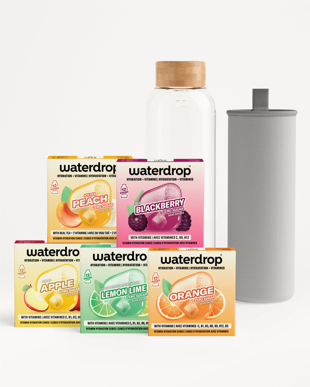 Starterset voor 30 dagen met glazen fles