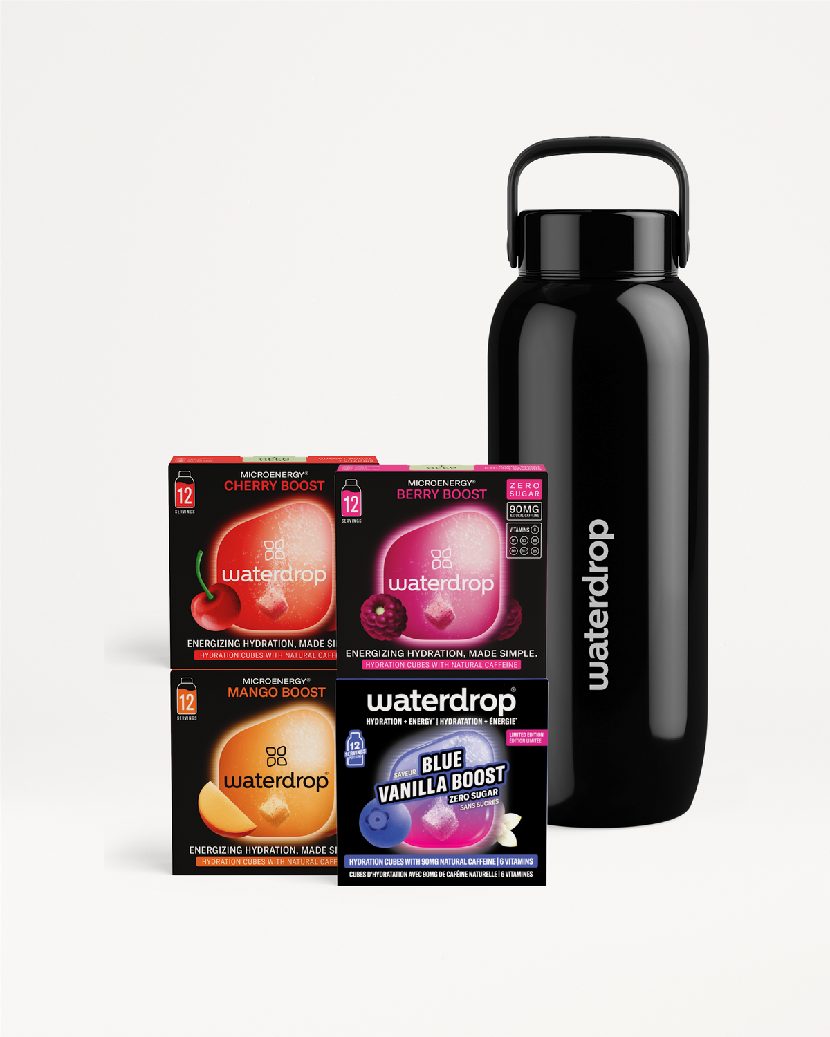Limited edition set met Microenergy en fles
