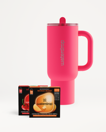 Neon Pink Explorer Set with hydration cubes.