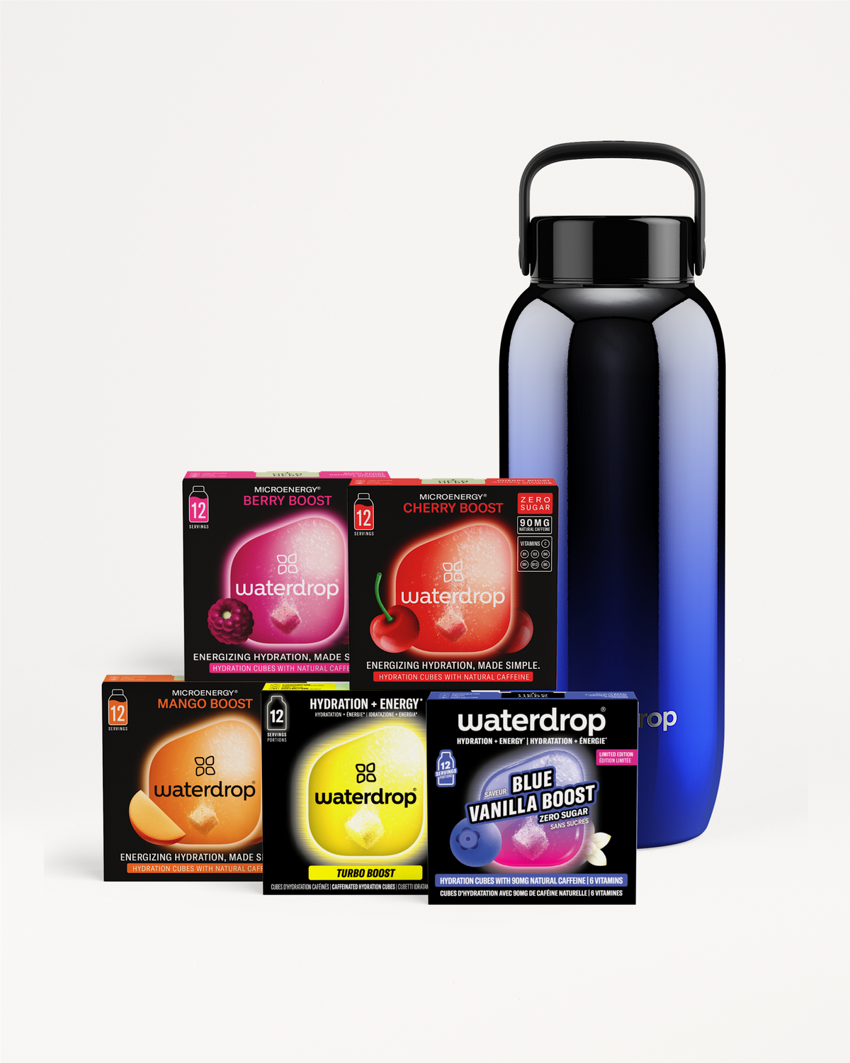 Limited edition set met Microenergy en fles