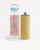 Limited edition glazen regenboogfles