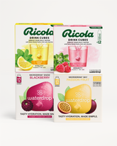 waterdrop® x Ricola Exclusive Set drink cubes displayed.
