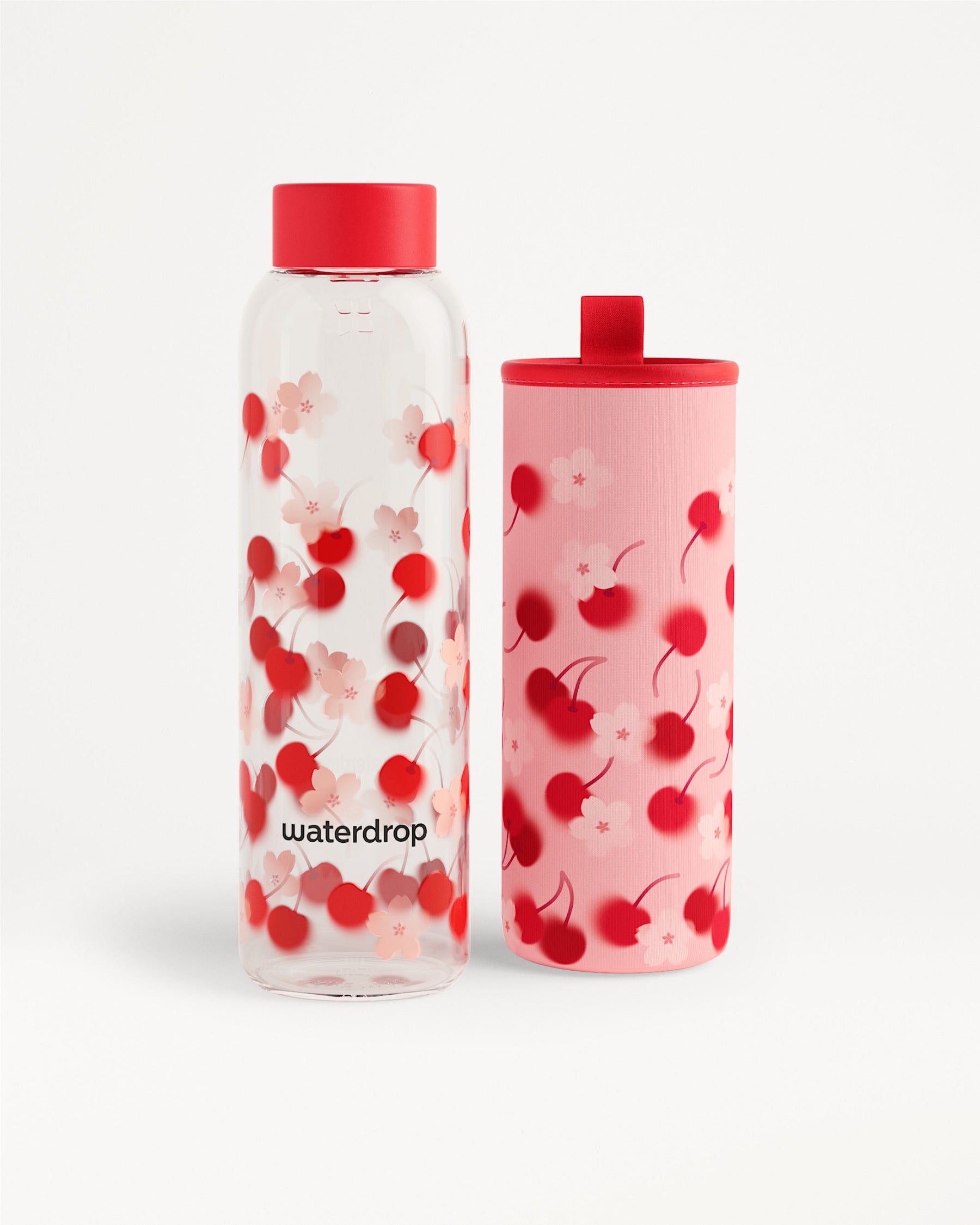 Glazen fles zure kers