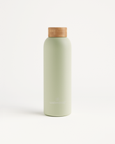 RVS Drinkfles · Flessendop uit bamboe
