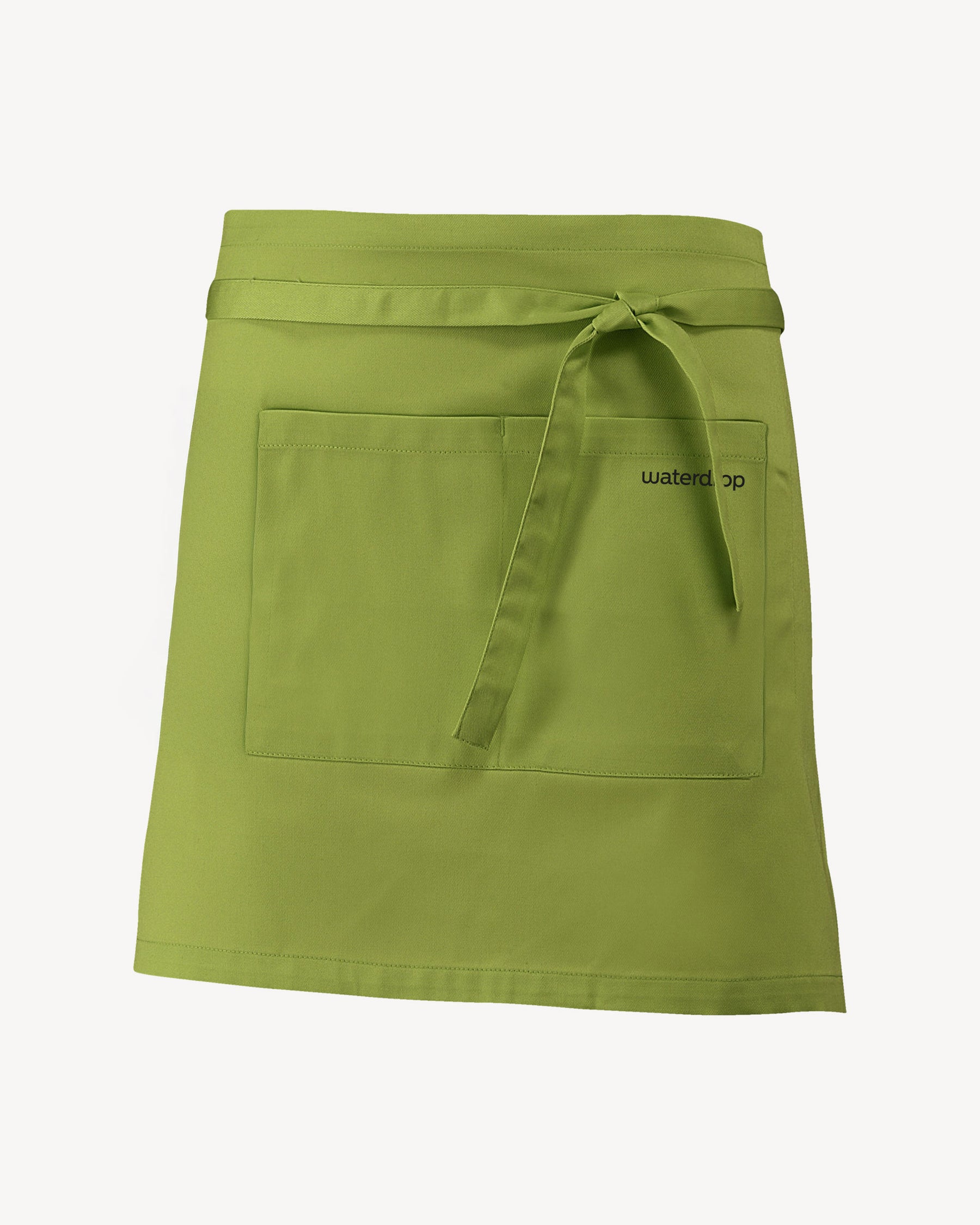 Close-up van de Waterdrop Pet (Copy) met een gedetailleerd weefpatroon, benadrukkend de hoogwaardige textuur en functionaliteit van de schort, perfect voor dagelijks gebruik.