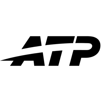 Zwart gestileerd logo op witte achtergrond.