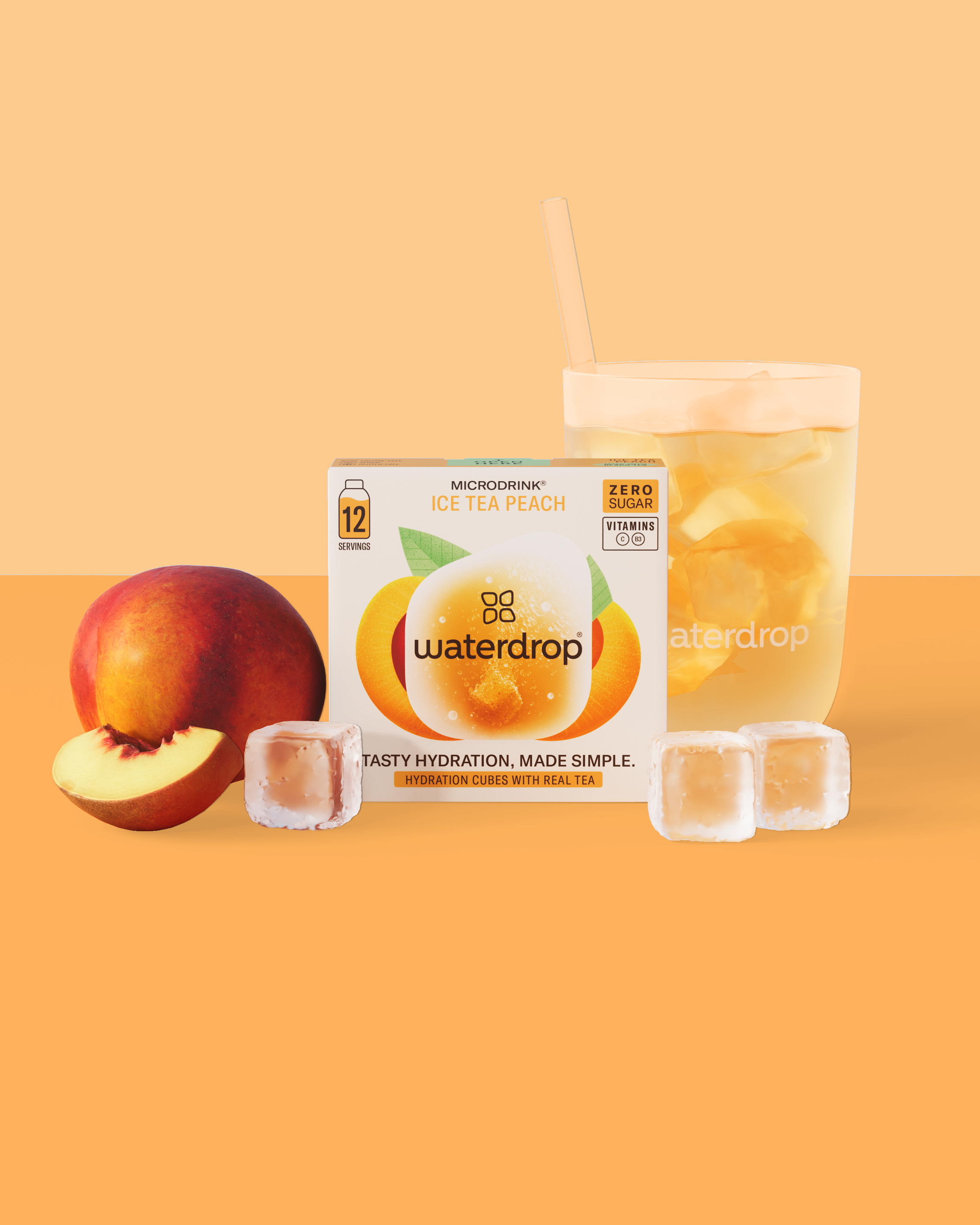 Microdrink ICE TEA PERZIK: Bestel nu | waterdrop®